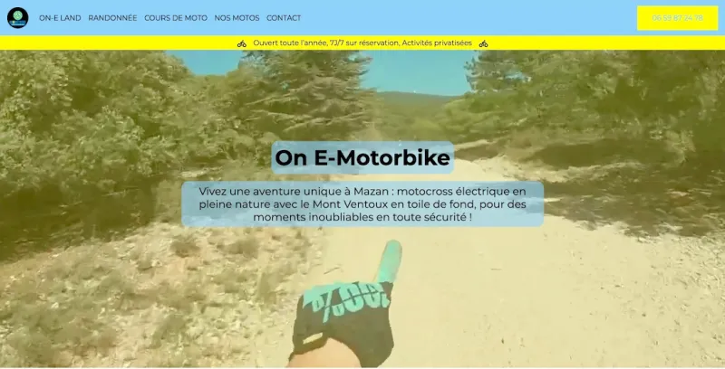 Aperçu du projet On E Motorbike – Thème WordPress personnalisé