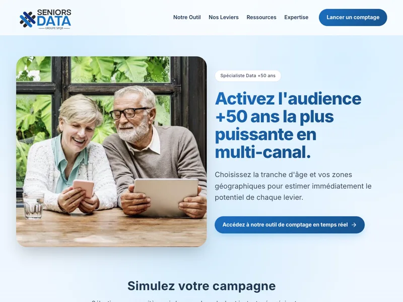Aperçu du projet Seniors Data